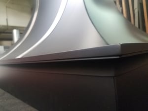 decorative metal trim for oven range hood