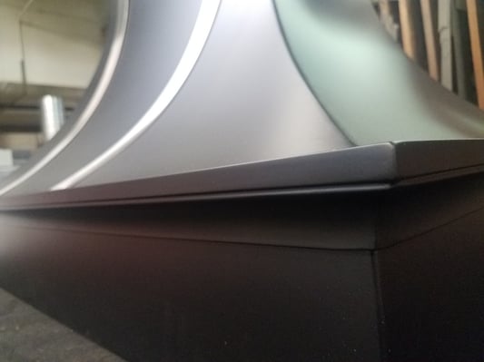 decorative metal trim - oven range hood