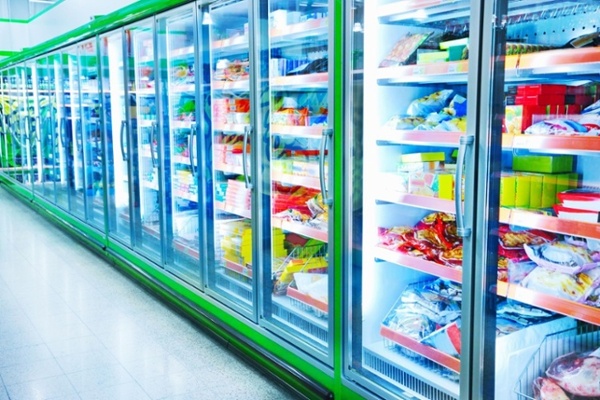 Commercial freezer in a grocery store: Commercial HVAC-R - roll formed parts