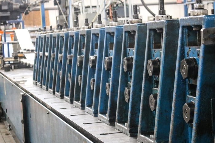 Roll Form Tooling on a Roll Forming Line